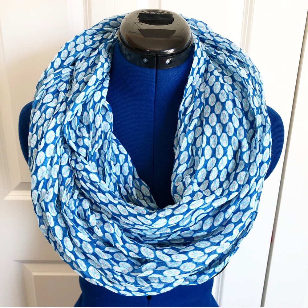 Blue Print Spring Infinity Scarf